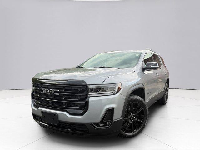 2023 GMC Acadia SLT in Sterling Metallic — front three-quarter view
