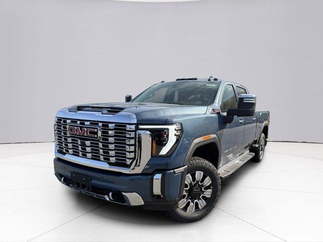 2026 GMC Sierra 2500 HD Denali in Downpour Metallic — front three-quarter view