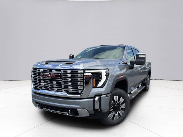 2026 GMC Sierra 2500 HD Denali in Sterling Metallic — front three-quarter view