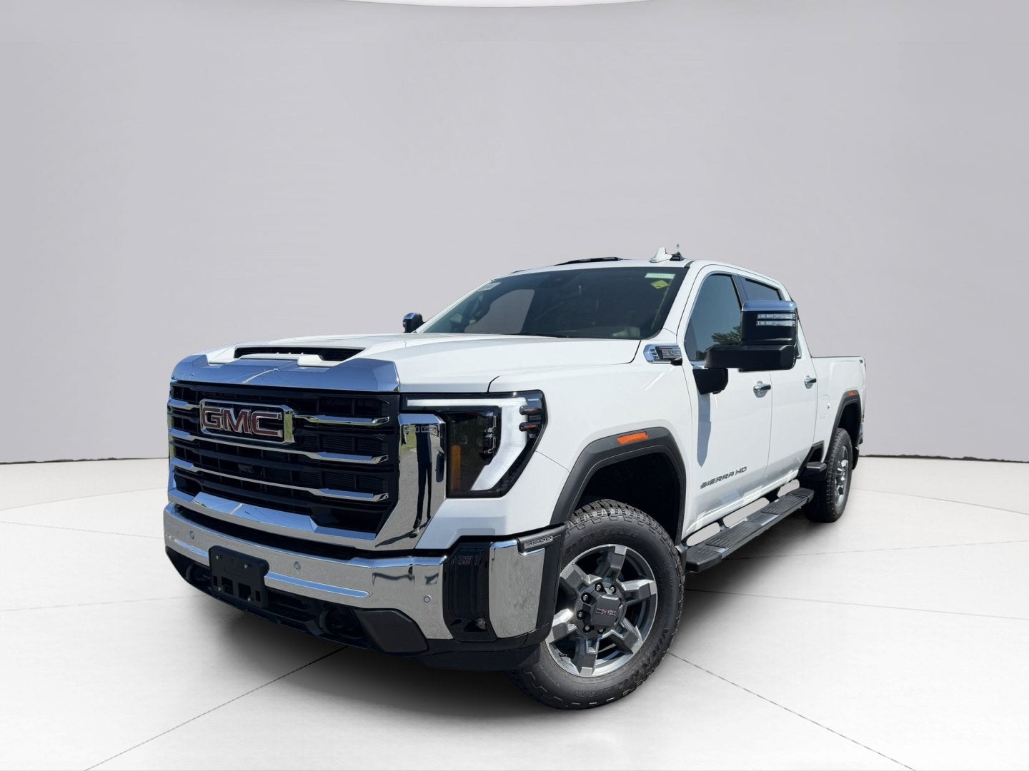 2026 GMC Sierra 3500 HD SLT in Summit White — front three-quarter view