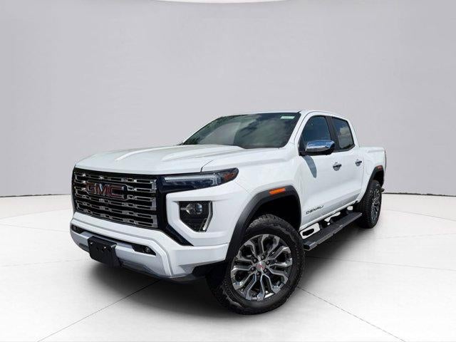2026 GMC Canyon Denali in Summit White — front three-quarter view