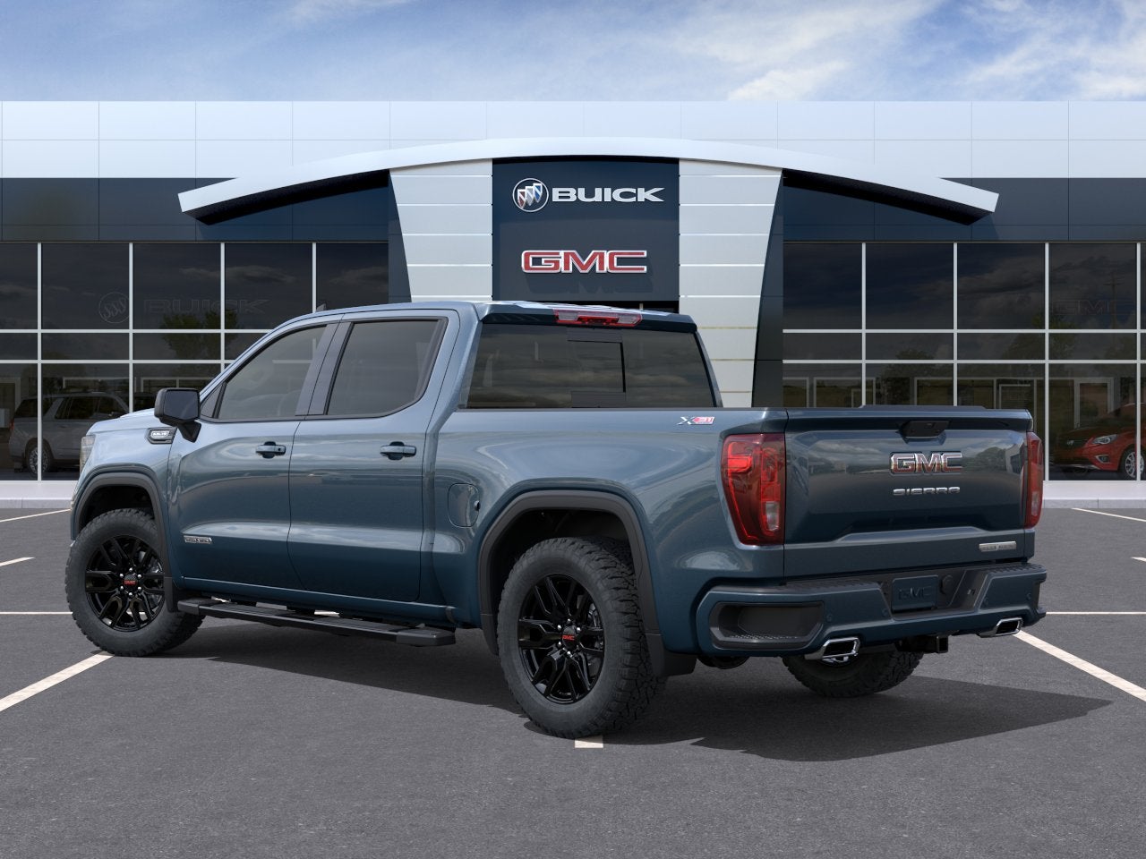 2026 GMC Sierra 1500 — rear three-quarter view