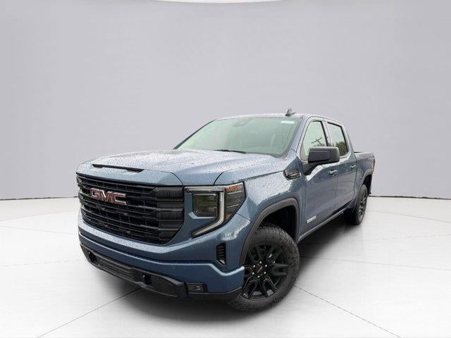 2026 GMC Sierra 1500 Elevation in Downpour Metallic — front three-quarter view