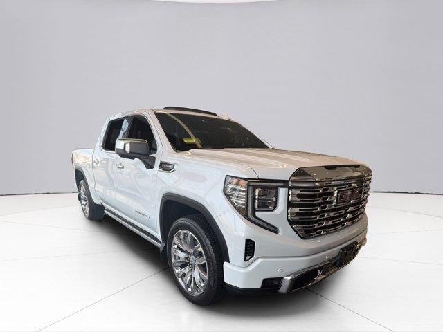2026 GMC Sierra 1500 Denali in Glacier White Tricoat — front three-quarter view