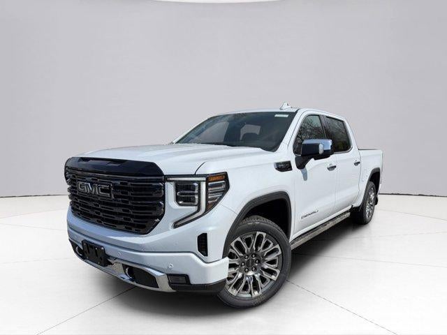 2026 GMC Sierra 1500 Denali Ultimate in Glacier White Tricoat — front three-quarter view