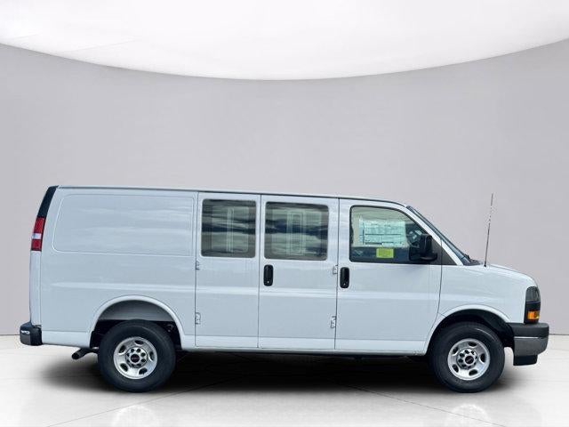 2025 GMC Savana Cargo Base in Summit White — front three-quarter view