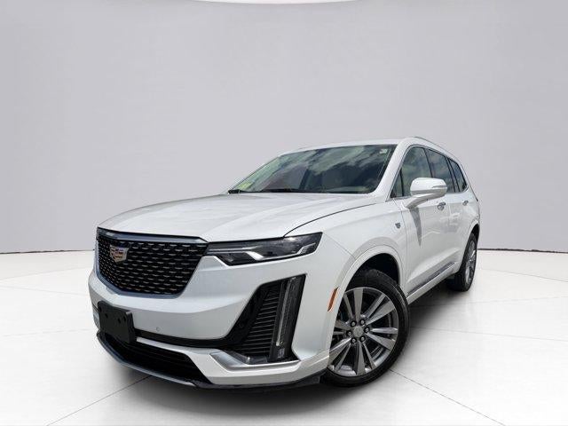 2024 Cadillac XT6 Premium Luxury in Crystal White Tricoat — front three-quarter view