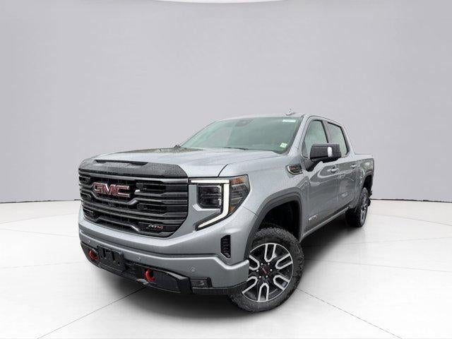 2026 GMC Sierra 1500 AT4 in Sterling Metallic — front three-quarter view