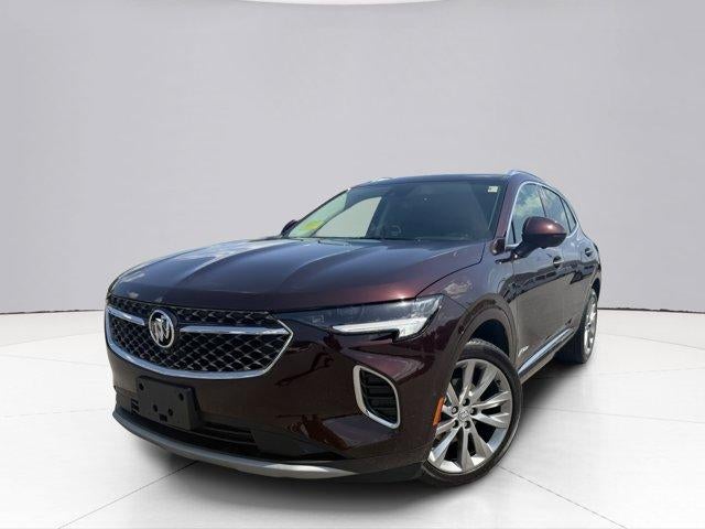 2023 Buick Envision Avenir in Rich Garnet Metallic — front three-quarter view